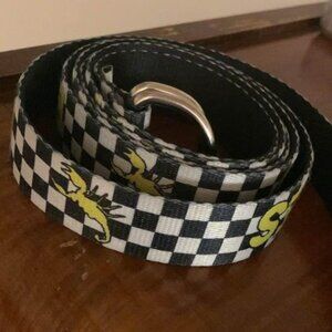 Y2k Checkered Belt